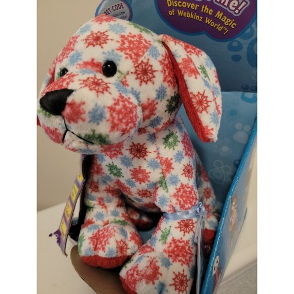 Webkinz Snowflake Pup With Code Unused New Damaged Box - Picture 2 of 6